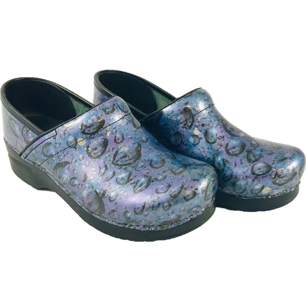 Dansko Nurse Clogs Raindrop Leather EUR 38 US 7